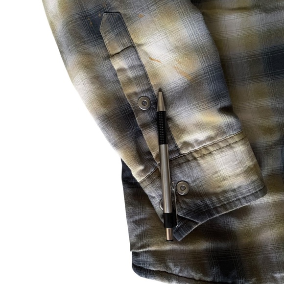 KUHL Joyrydr Shirt-Jac Mens Small Plaid Snap Front Fleece Lined Shacket - Picture 13 of 13